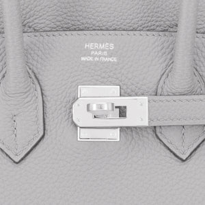 Hermes Gris Mouette Birkin 25 Bag – The Closet