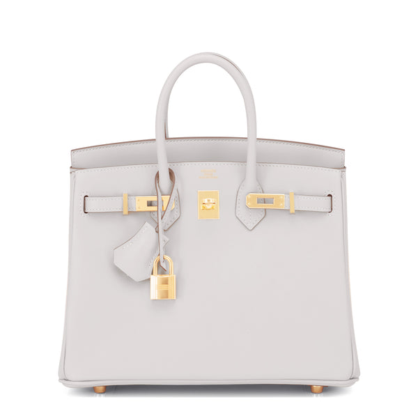 Hermes Craie Baby Birkin 25cm Swift Gold Hardware - Chicjoy