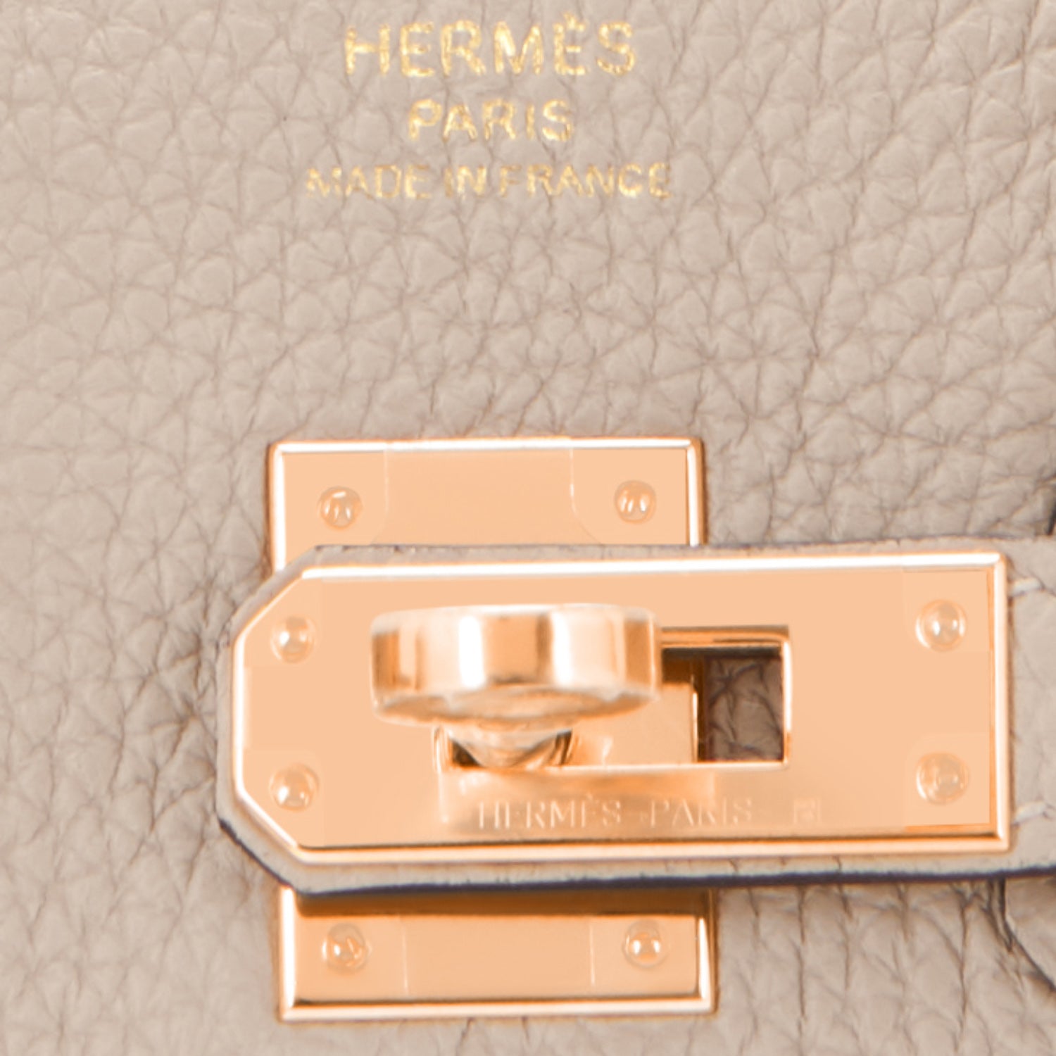 Hermès Birkin 25cm Veau Togo 81 Gris Tourterelle Rose Gold Hardware