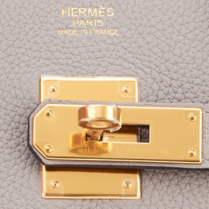 Hermes Gris Asphalte 30cm Birkin Togo Birkin Gold Hardware