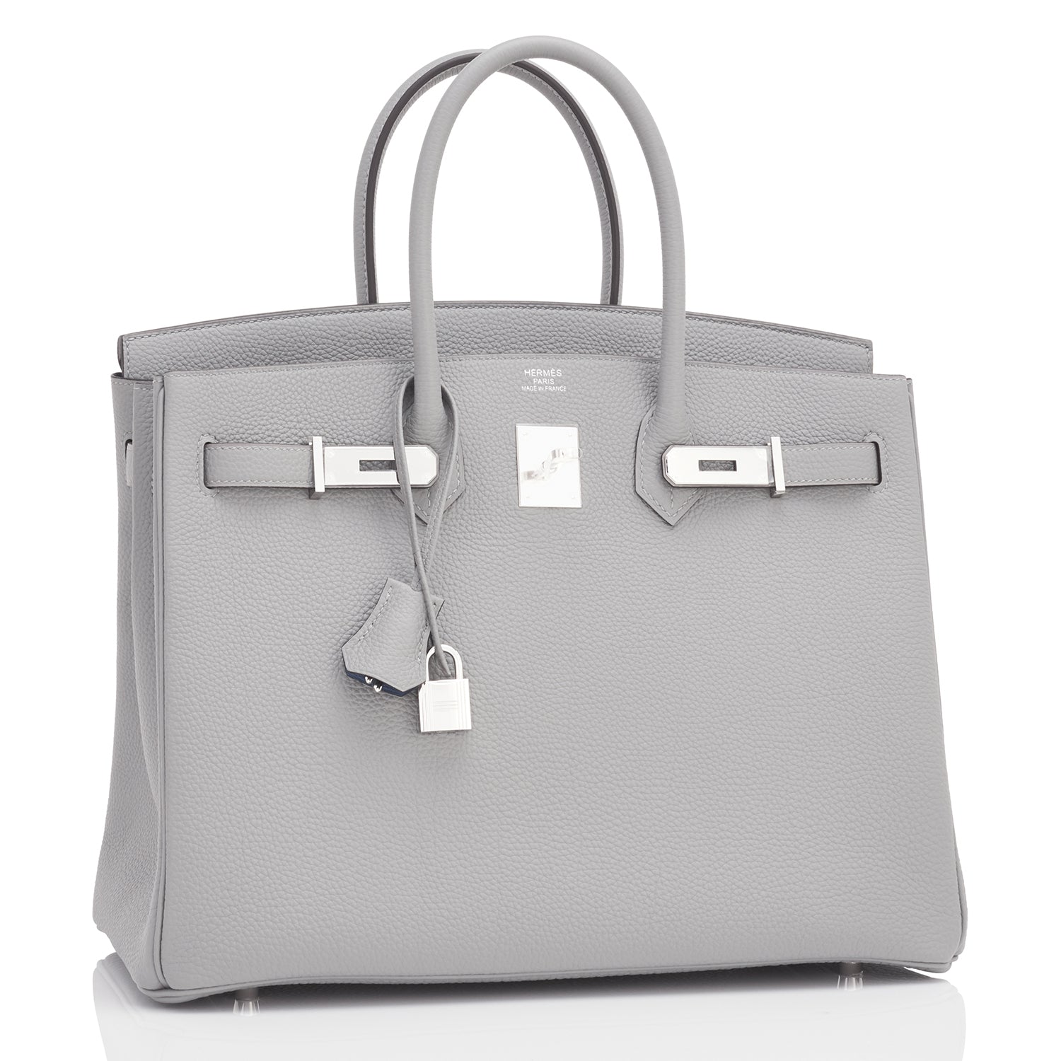 LuxurySelective on X: Hermes Kelly 25 Gris Mouette Togo Gold