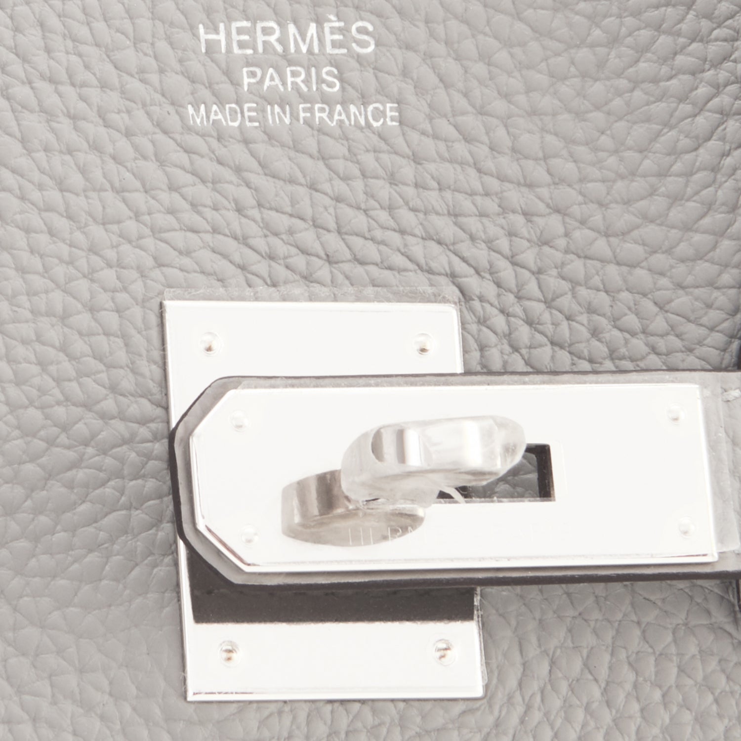 Hermes Gris Mouette 35cm Togo Birkin Blue Agate Verso Limited