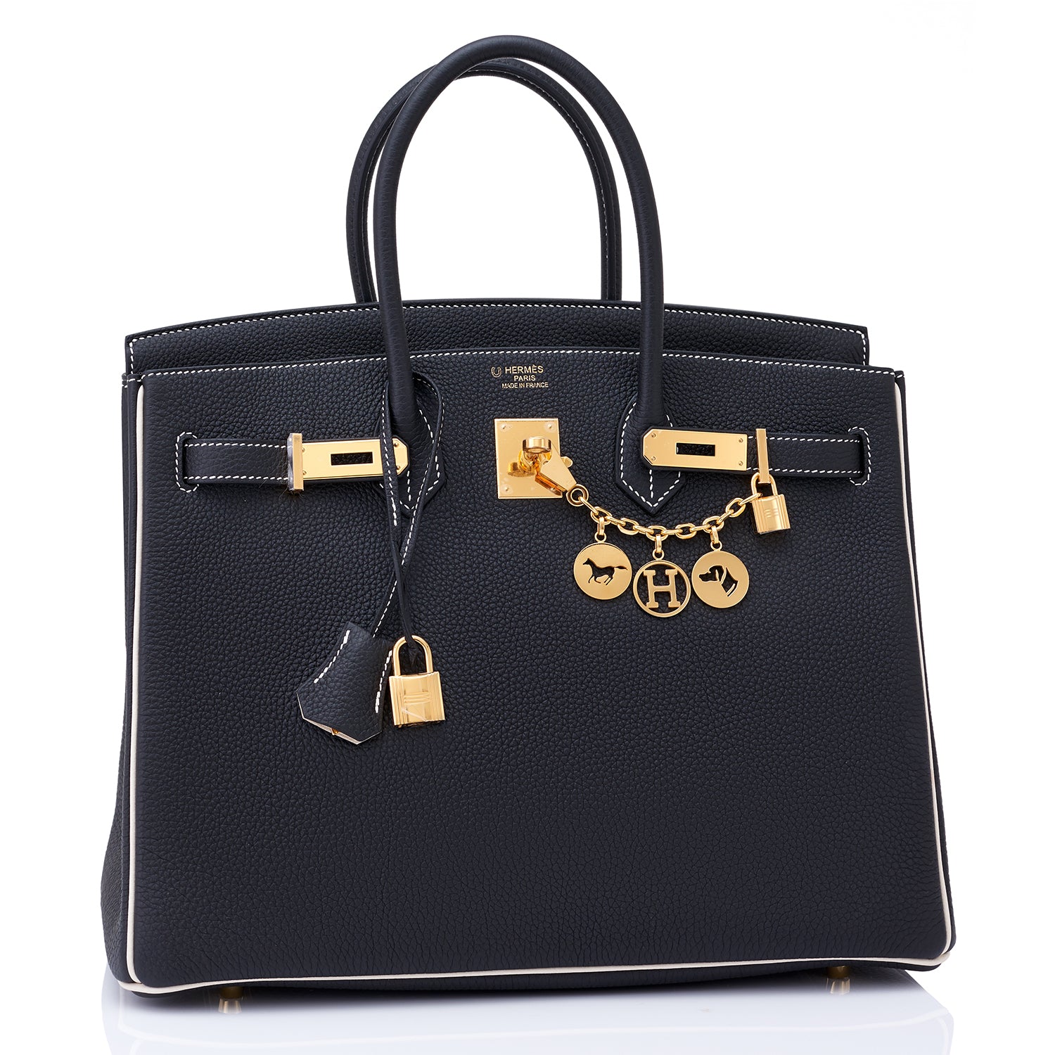 Hermes Birkin Bag 35cm Craie Togo Gold Hardware