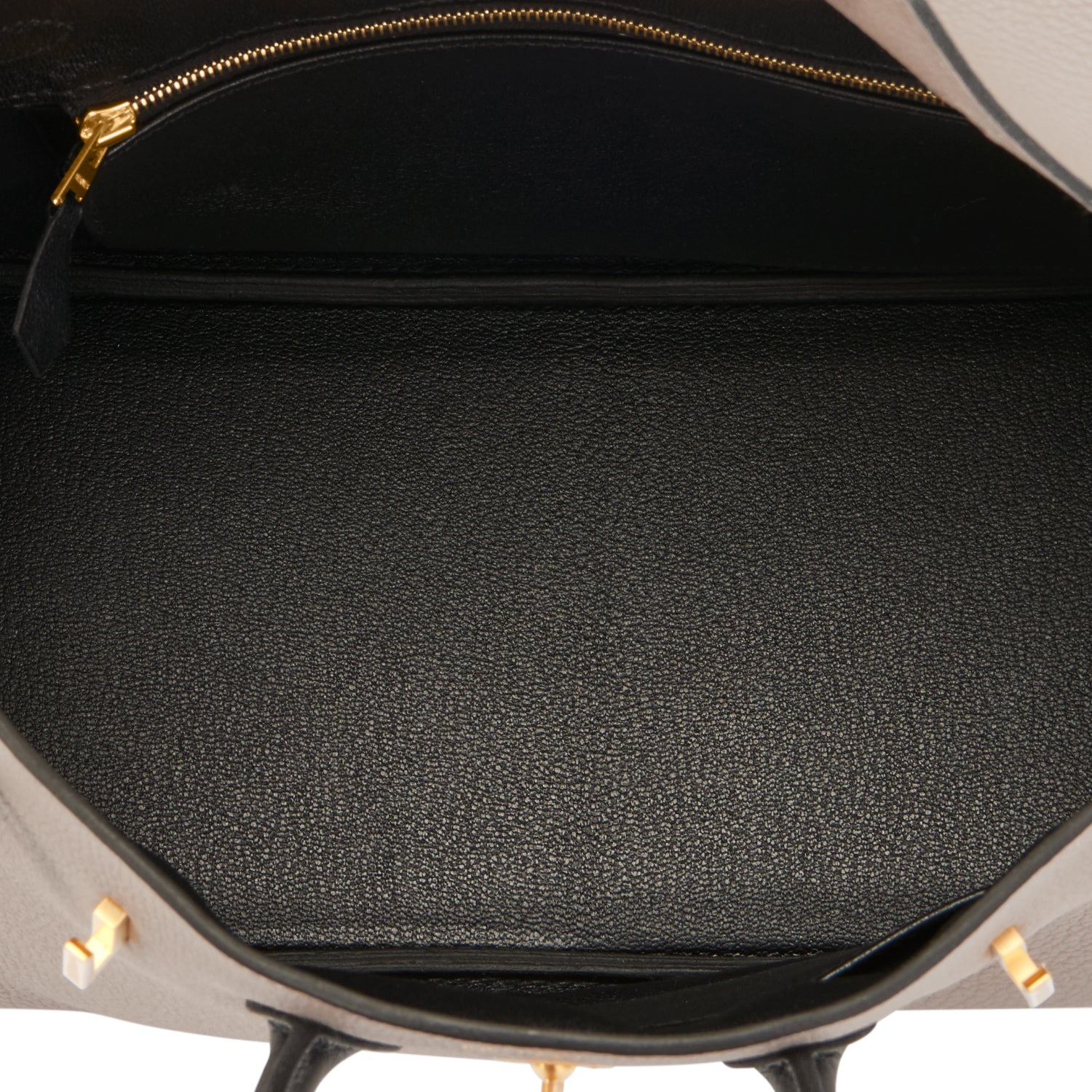 Hermes Special Order Horseshoe 25cm White & Black Swift Leather, Lot  #56194