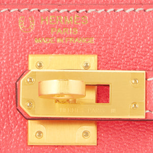 Hermes HSS Kelly 25cm Rose Lipstick Gris Perle Pink Grey Gold