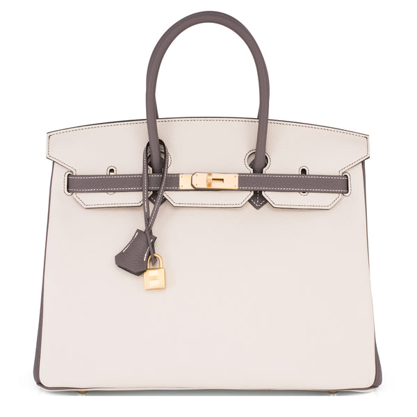 Hermès Birkin 35 Chalk Craie Togo with Gold Hardware - Bags - Kabinet Privé