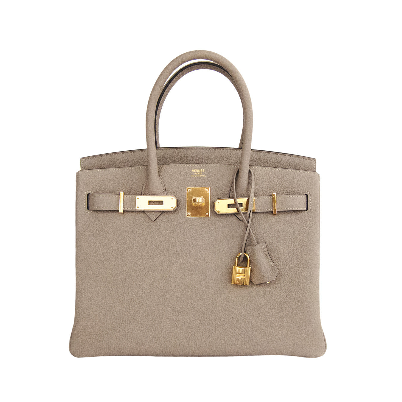 Hermès Birkin 25 Top Handle Bag In Black Togo With Rose Gold