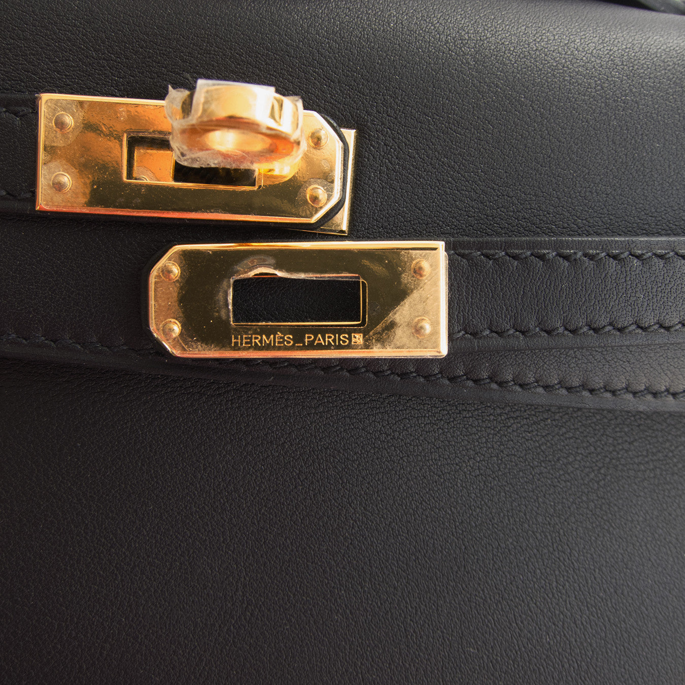 Fashionista Fave Hermes Black Gold Swift Kelly Pochette Cut Clutch Bag -  Chicjoy