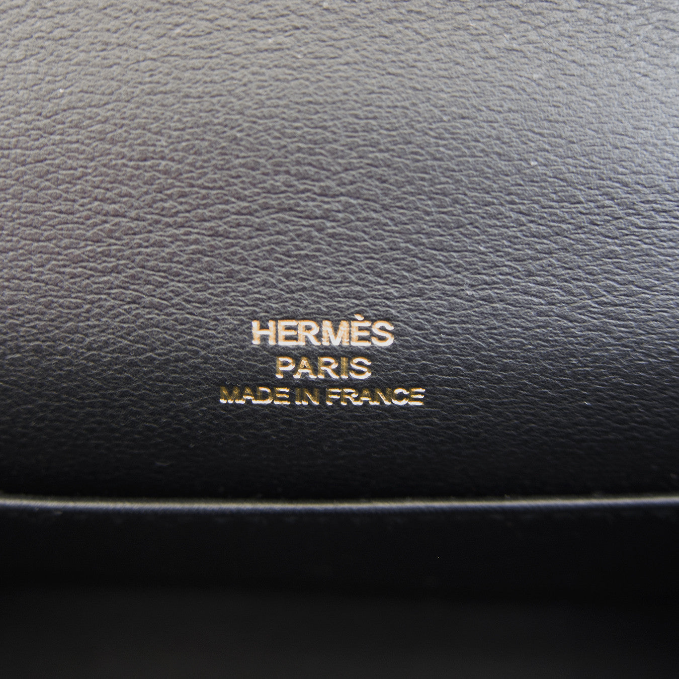 Fashionista Fave Hermes Black Gold Swift Kelly Pochette Cut Clutch