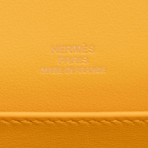 Hermes Jaune Amber Kelly Pochette Swift Gold Hardware