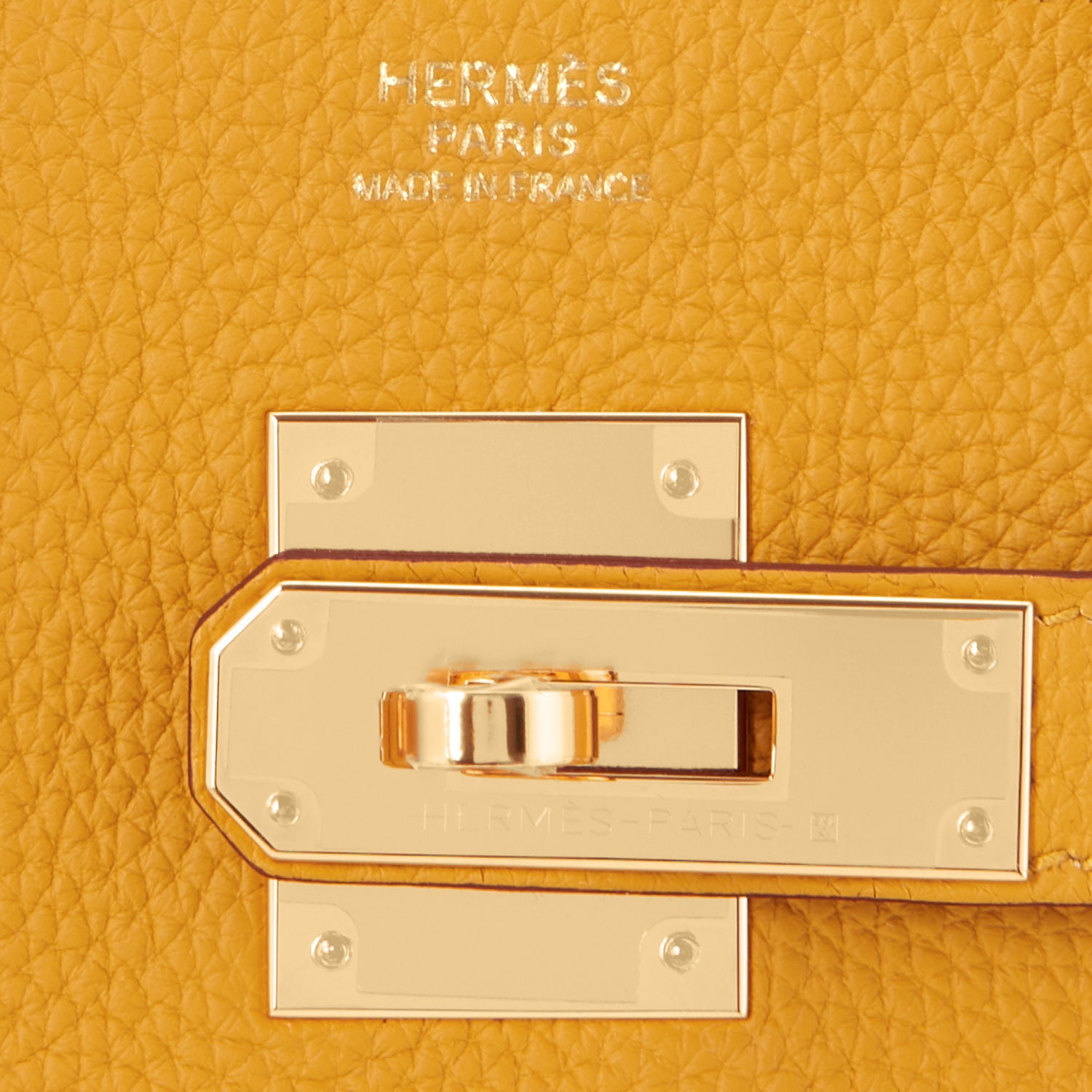 Hermès Jaune Ambre (Amber) Togo Birkin 30cm Gold Hardware