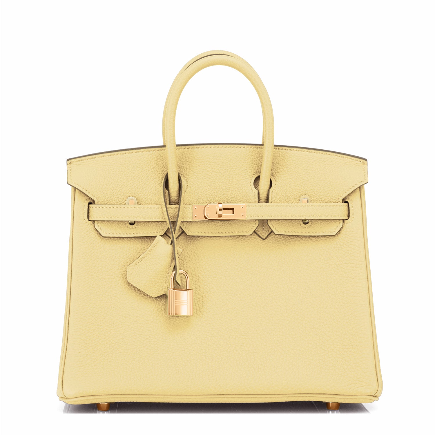 Hermès Vintage - Swift Birkin 25 - Yellow - Leather Handbag - Avvenice