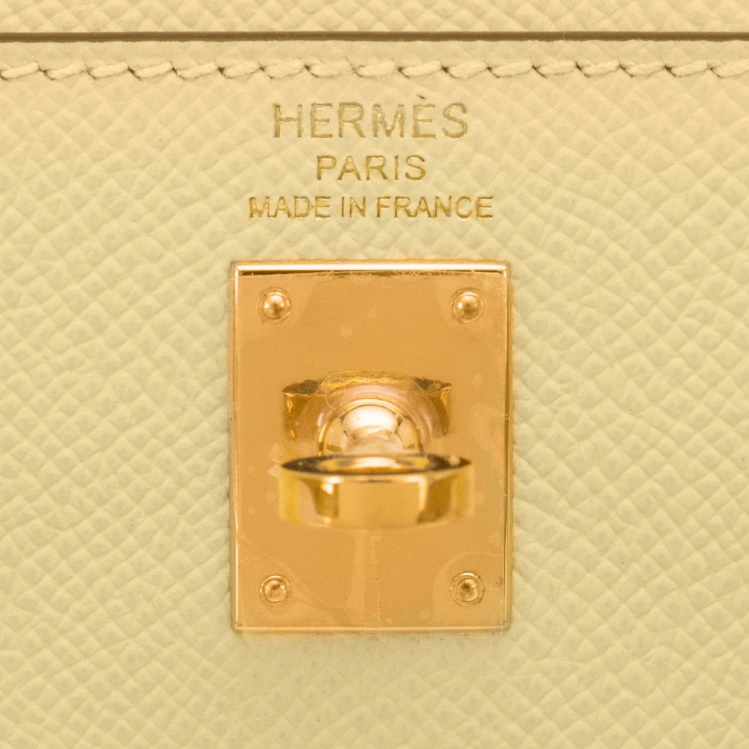 Hermes Kelly 25 Gold Epsom GHW