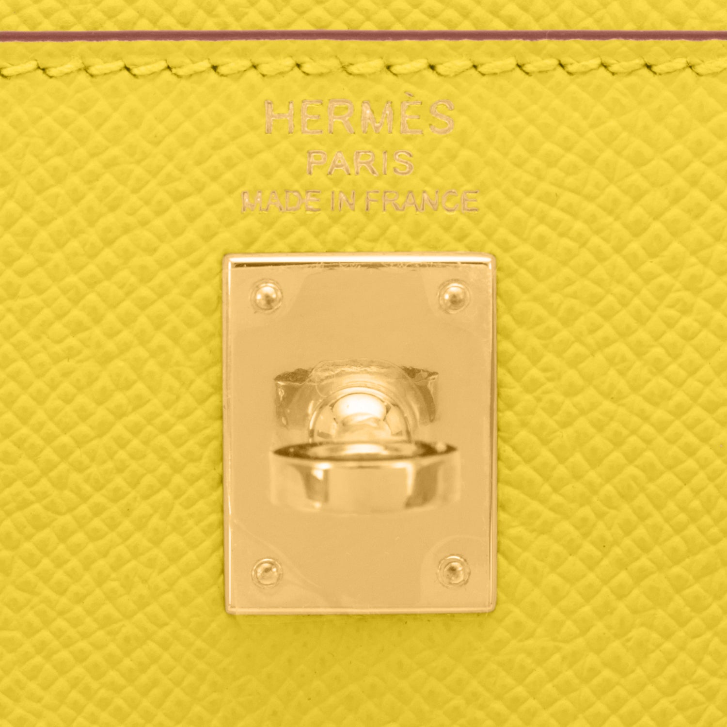 Hermes Birkin 25 Sellier Bag Gold Gold Hardware Epsom Leather