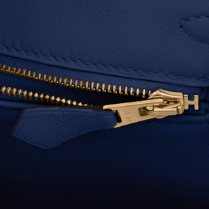 Hermes Birkin 25 Navy Blue Bag Gold Hardware Z Stamp, 2021