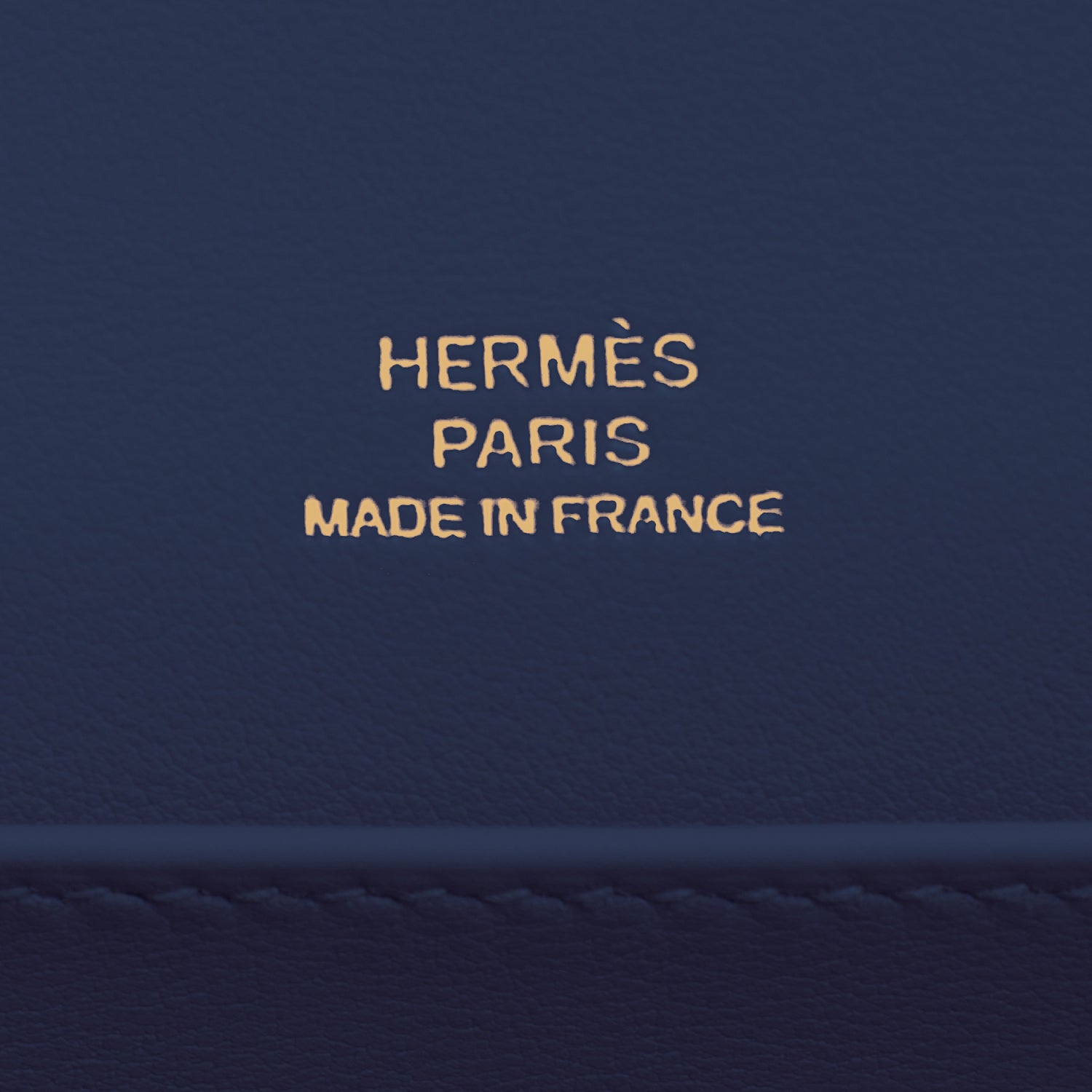 Hermes Kelly Pochette Navy Blue Gold Hardware Clutch Cut Bag Y Stamp, 2020  at 1stDibs