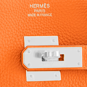 Hermes Orange Birkin 35cm Togo Palladium Hardware