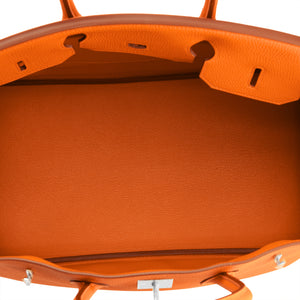 Hermes Orange Birkin 35cm Togo Palladium Hardware