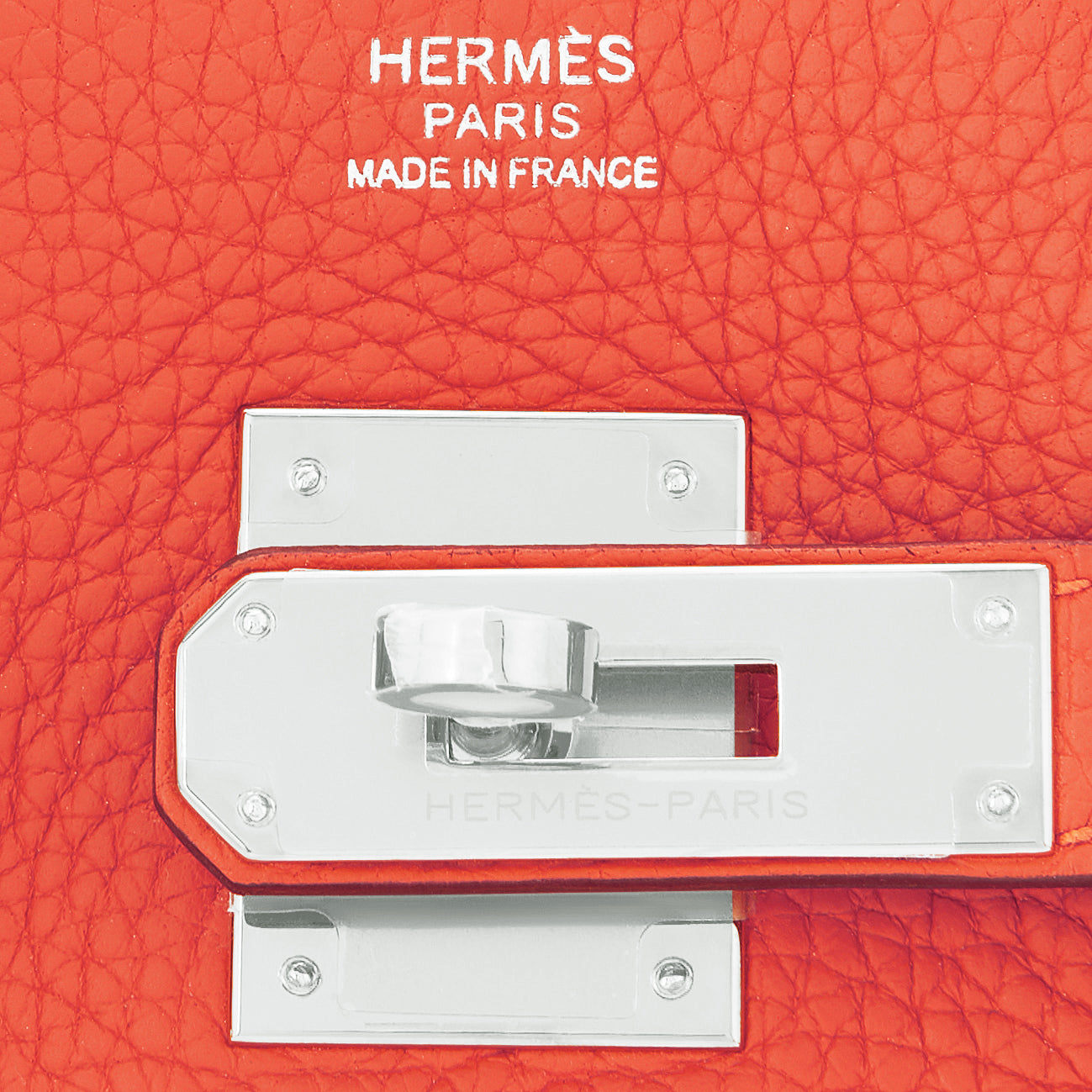 Hermes Birkin Verso bag 30 Orange poppy/ Rose lipstick Clemence