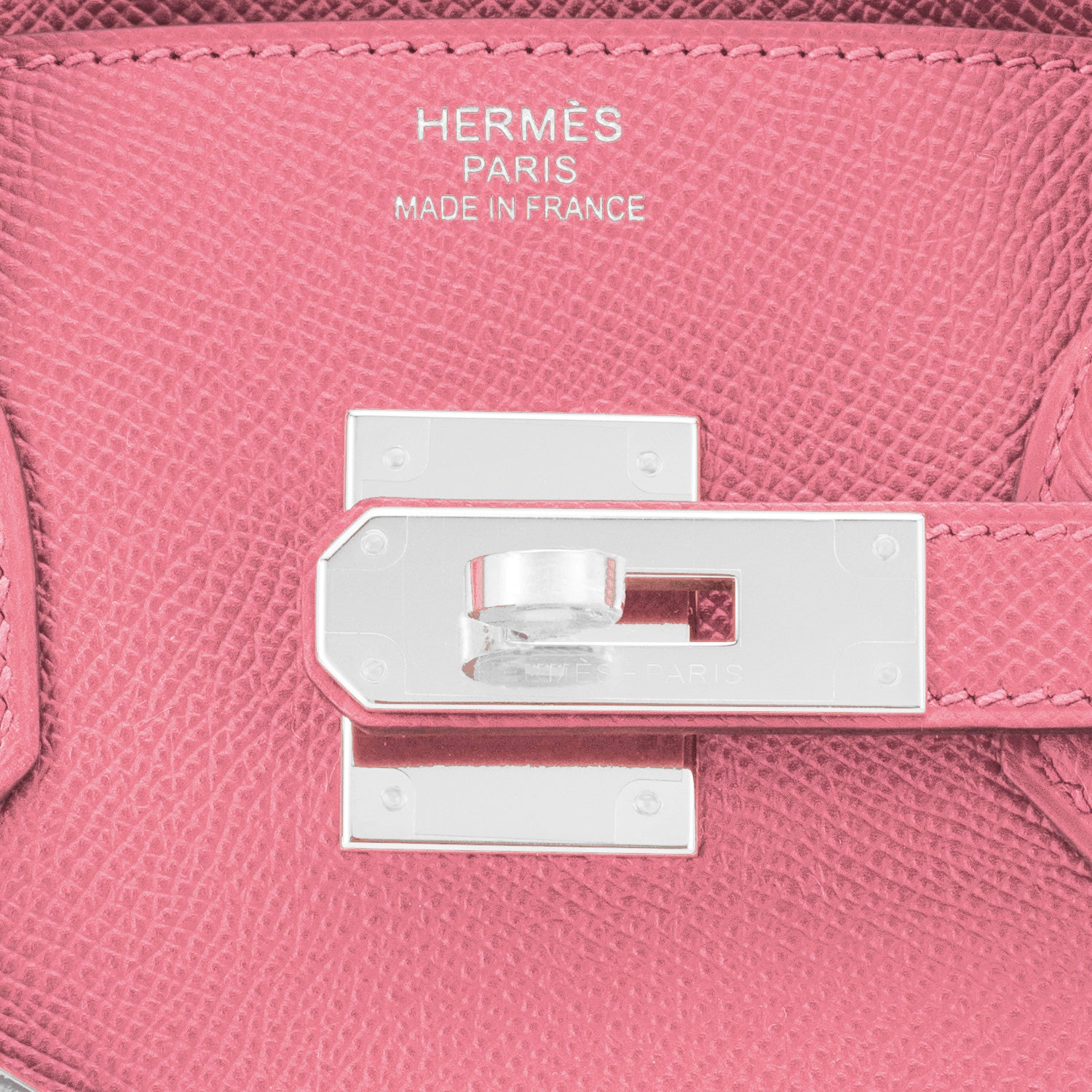 Hermes Rose Confetti Epsom Kelly Pochette Palladium Hardware - Chicjoy