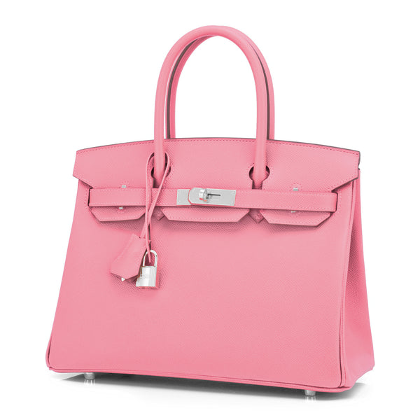 Hermes Birkin Bag 30cm Rose Confetti Epsom Palladium Hardware