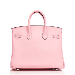 Hermes Rose Sakura White Pink Blanc Bi-Color Saddle Paddock Flot Bag C -  Chicjoy