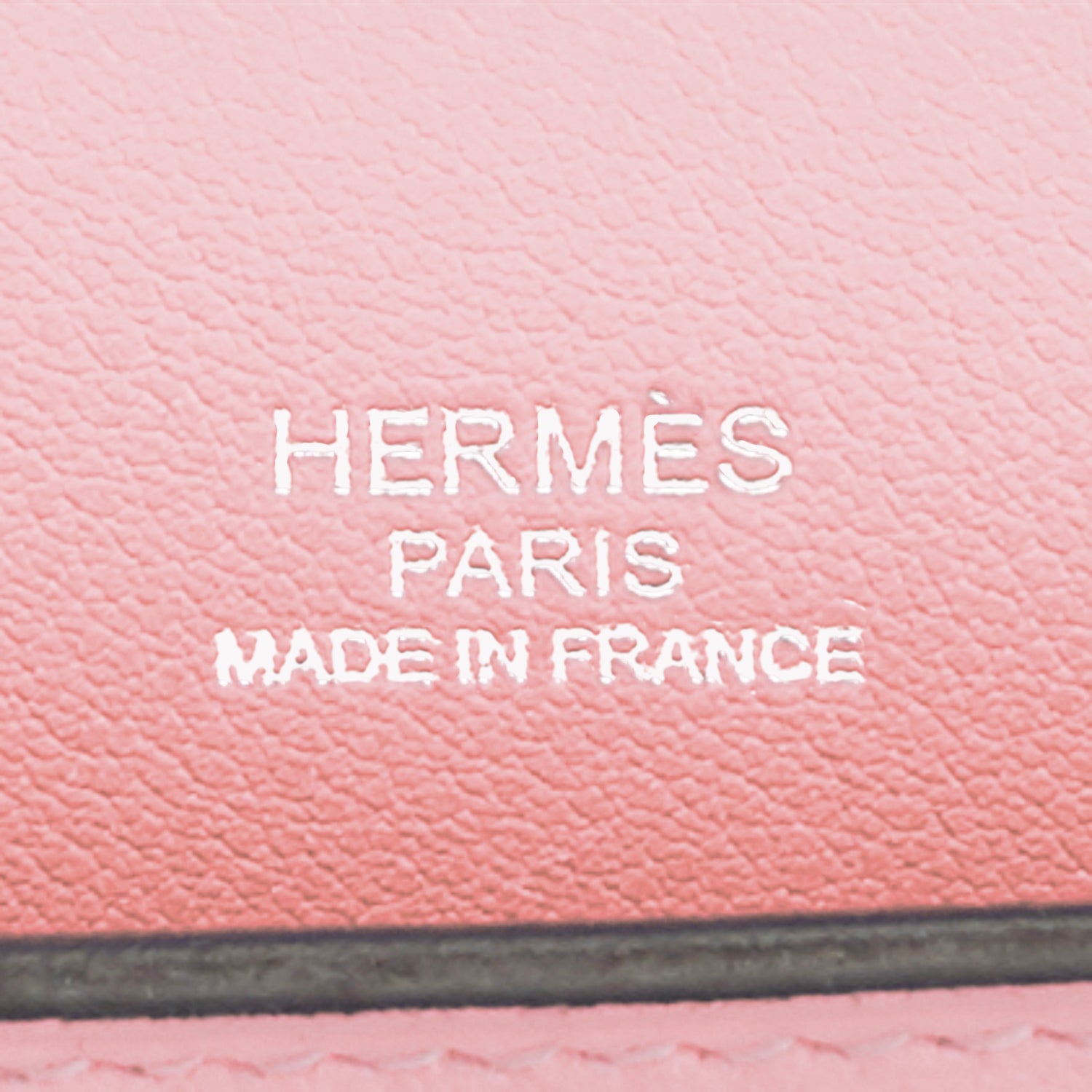 Hermes Rose Sakura Kelly Pochette Cut Clutch Bag Swift Palladium at 1stDibs