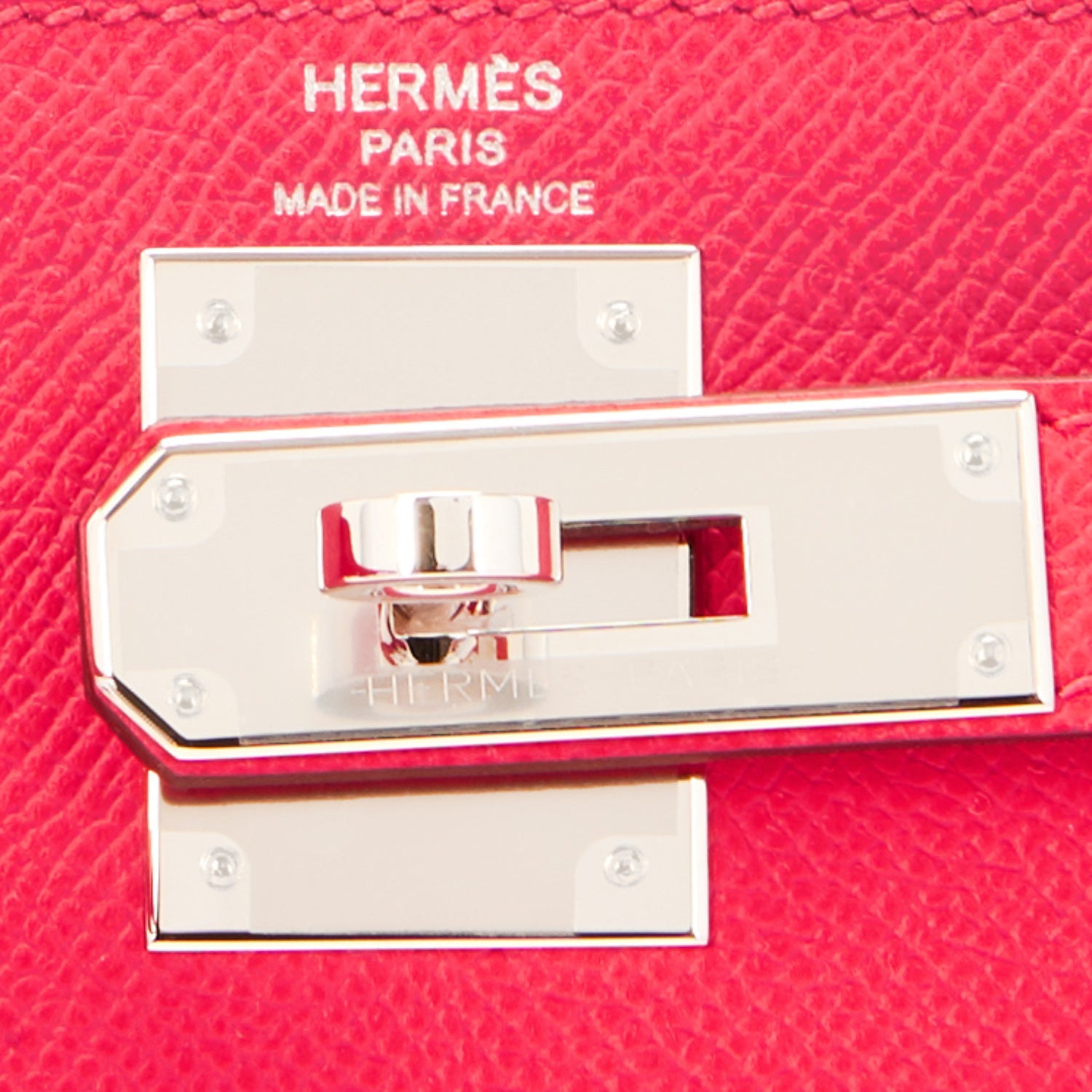 Hermes Kelly 25 Rose Extreme Pink Epsom Sellier Bag Palladium - Chicjoy