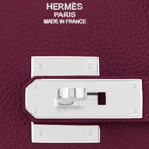 Hermes Rouge H 30cm Birkin Togo Palladium Hardware