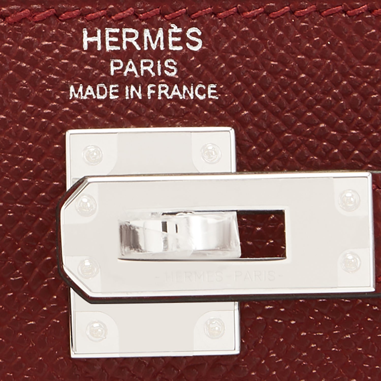 Hermes Black 25cm Kelly Epsom Sellier Palladium - Chicjoy