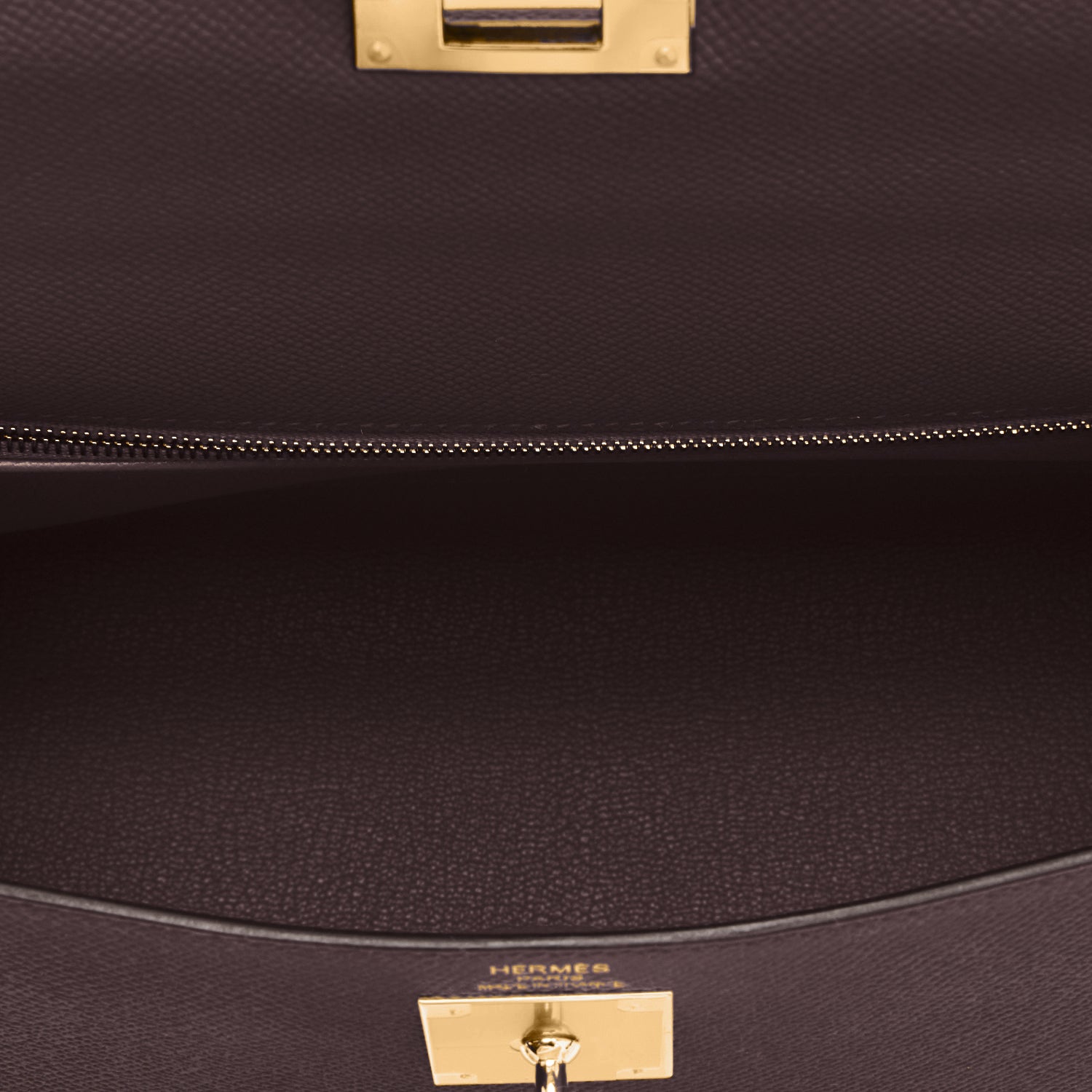 Hermes Kelly Sellier 28 Bag Rouge Venetian Epsom Gold Hardware New
