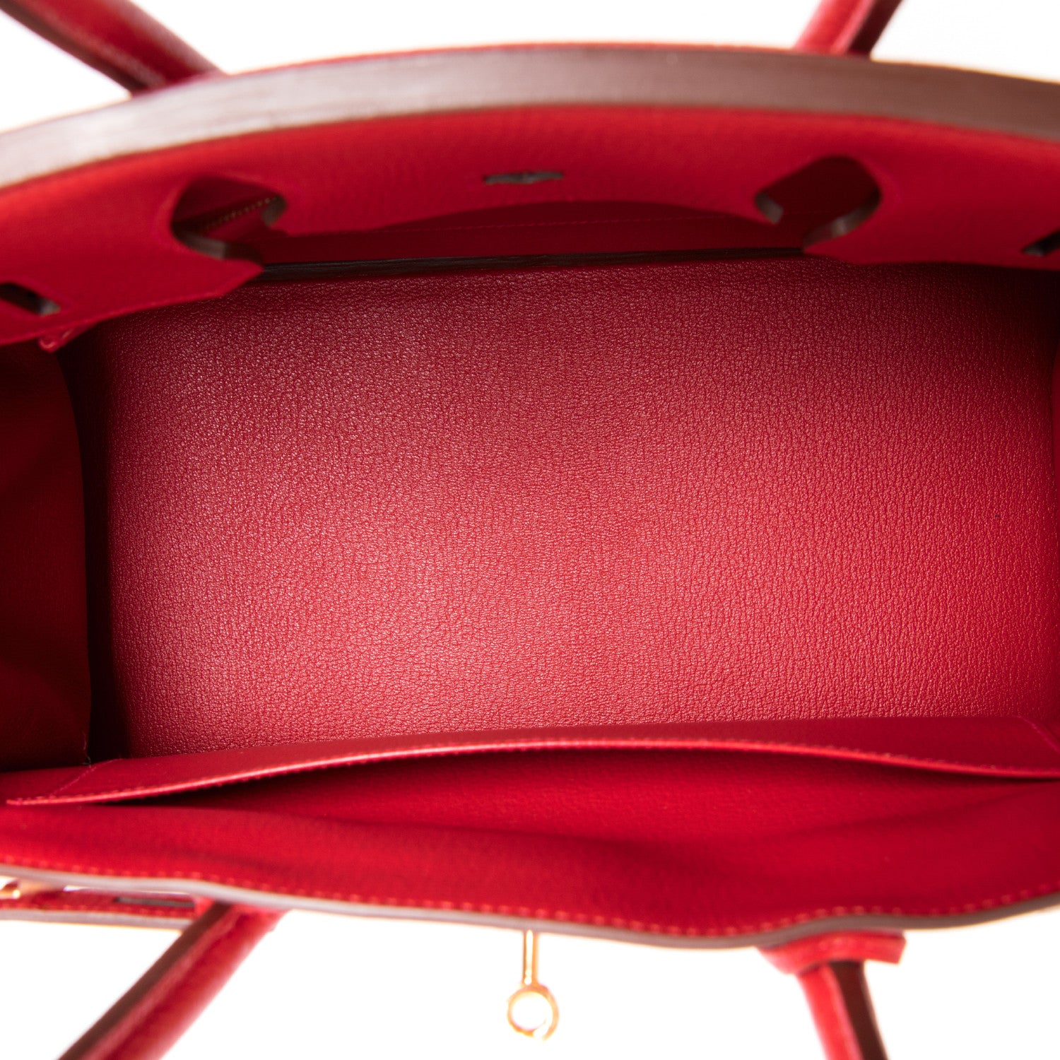 Hermes Rouge Casaque Lipstick Red 35cm Clemence Birkin Bag Gold Hardwa -  Chicjoy