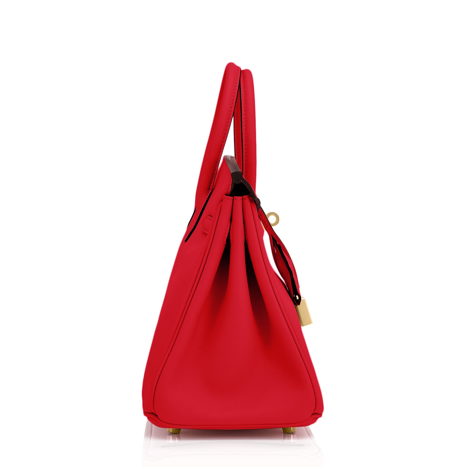 Hermes Shadow Birkin Bag Rouge Sellier Swift 25 Red