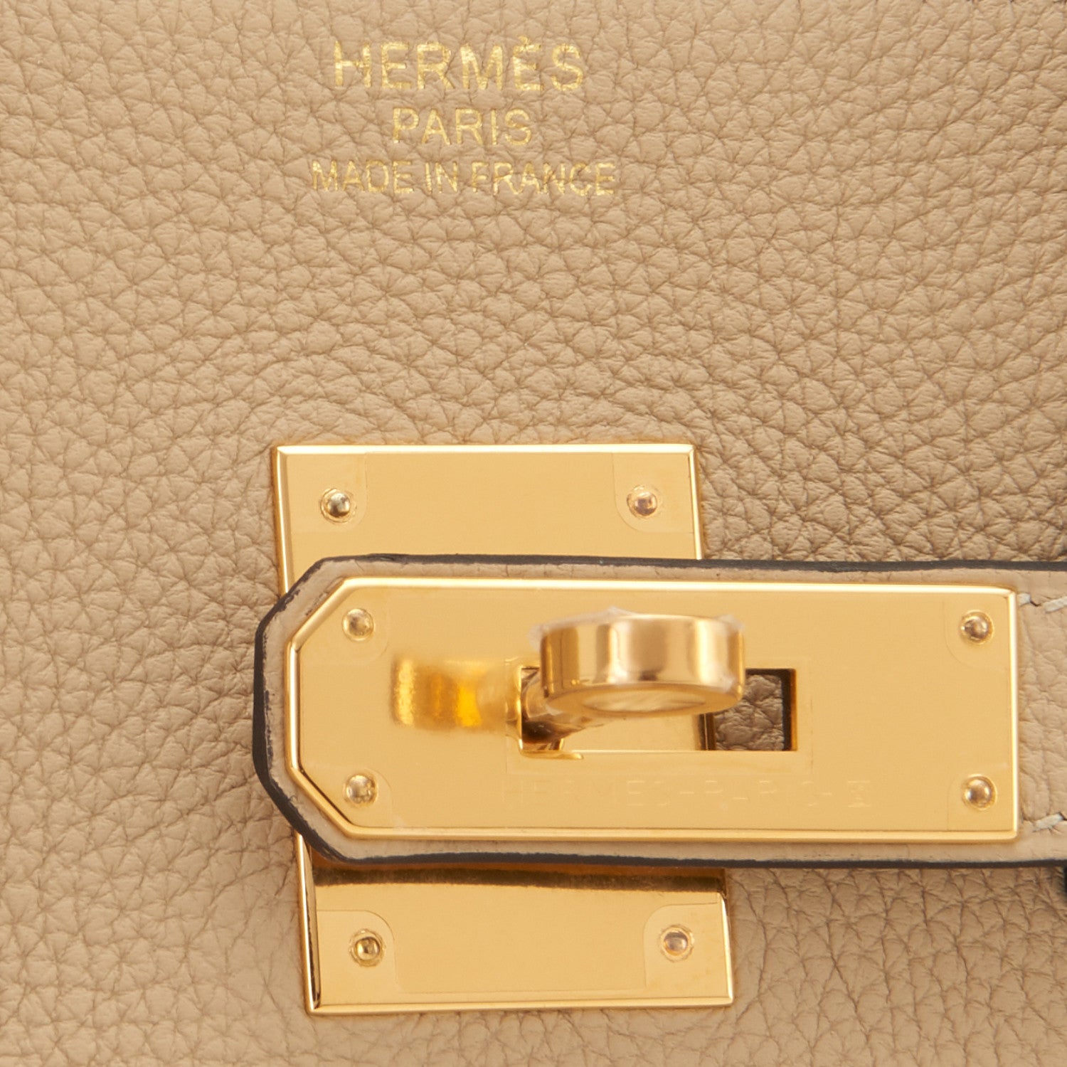 Hermes Etoupe Togo 35cm Birkin Bag Gold Hardware - Chicjoy