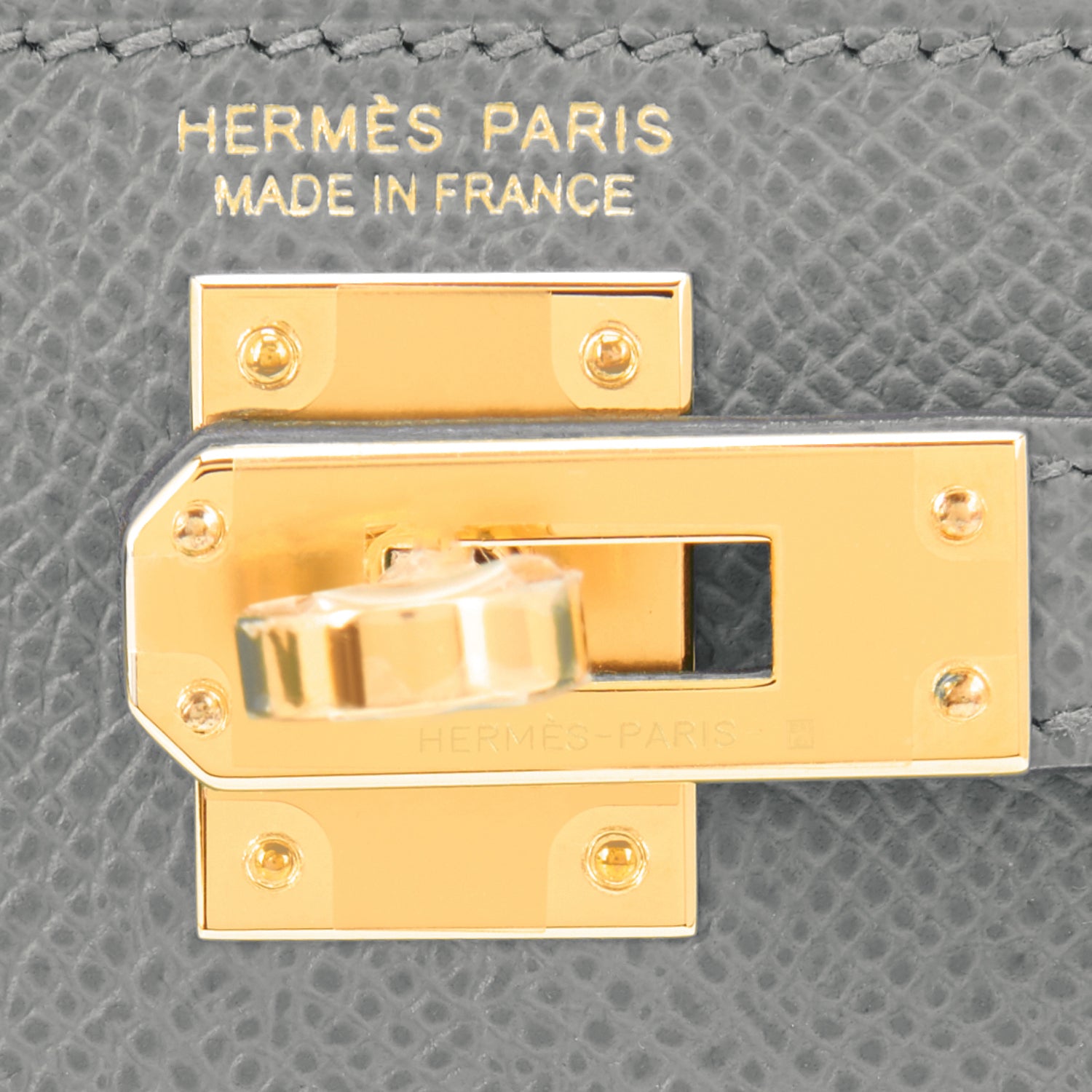 Hermes Mini Kelly 20cm Vert Amande VIP Epsom Gold Shoulder Bag, Z Stamp,  2021