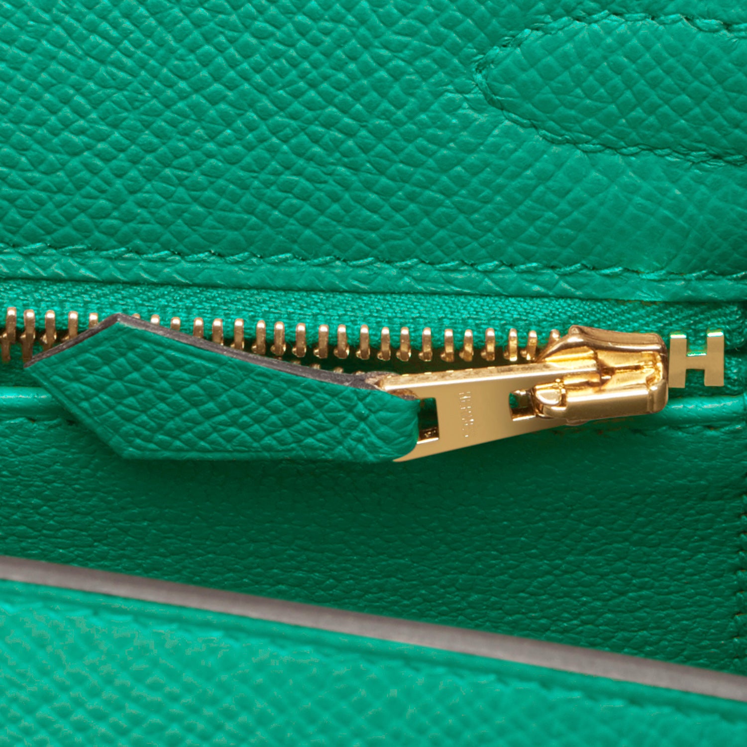 Hermes Birkin 25 Sellier Vert Jade Bag Gold Hardware Epsom Leather