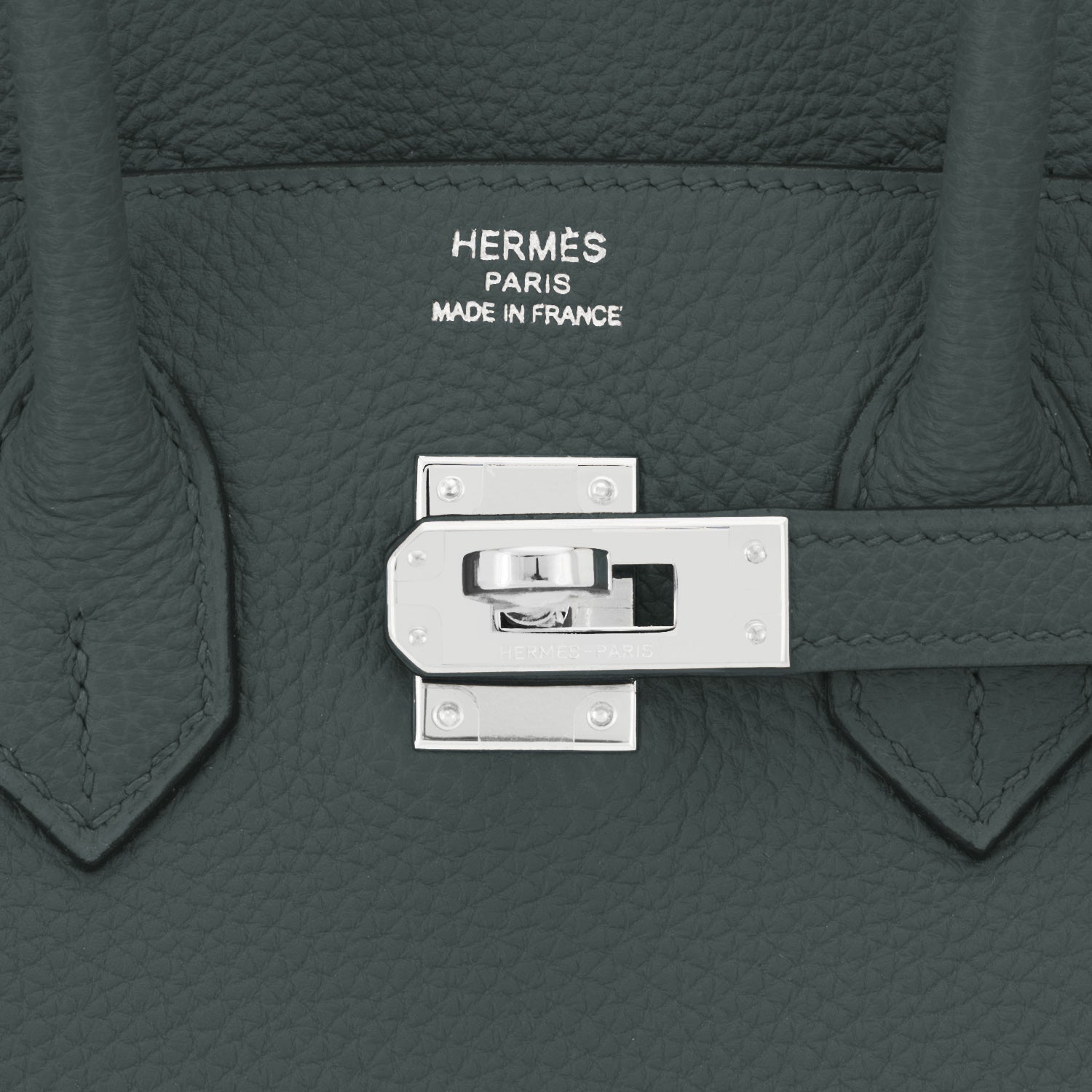 Hermes Birkin 25 Bag Vert Amande Togo Palladium Hardware at