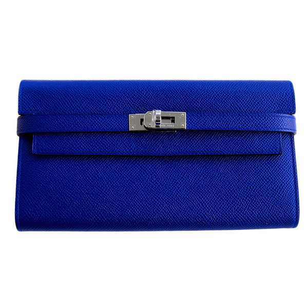 Hermès Blue Paradise Epsom Leather Kelly Wallet GHW – myGemma, DE