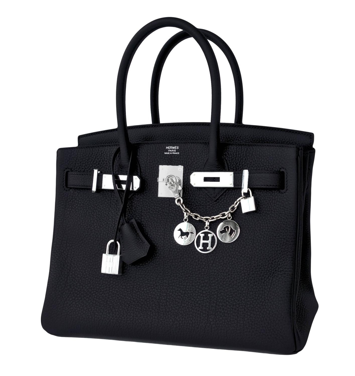 Hermes Black Togo 30cm Birkin Palladium Hardware Leather Bag Chic X St -  Chicjoy
