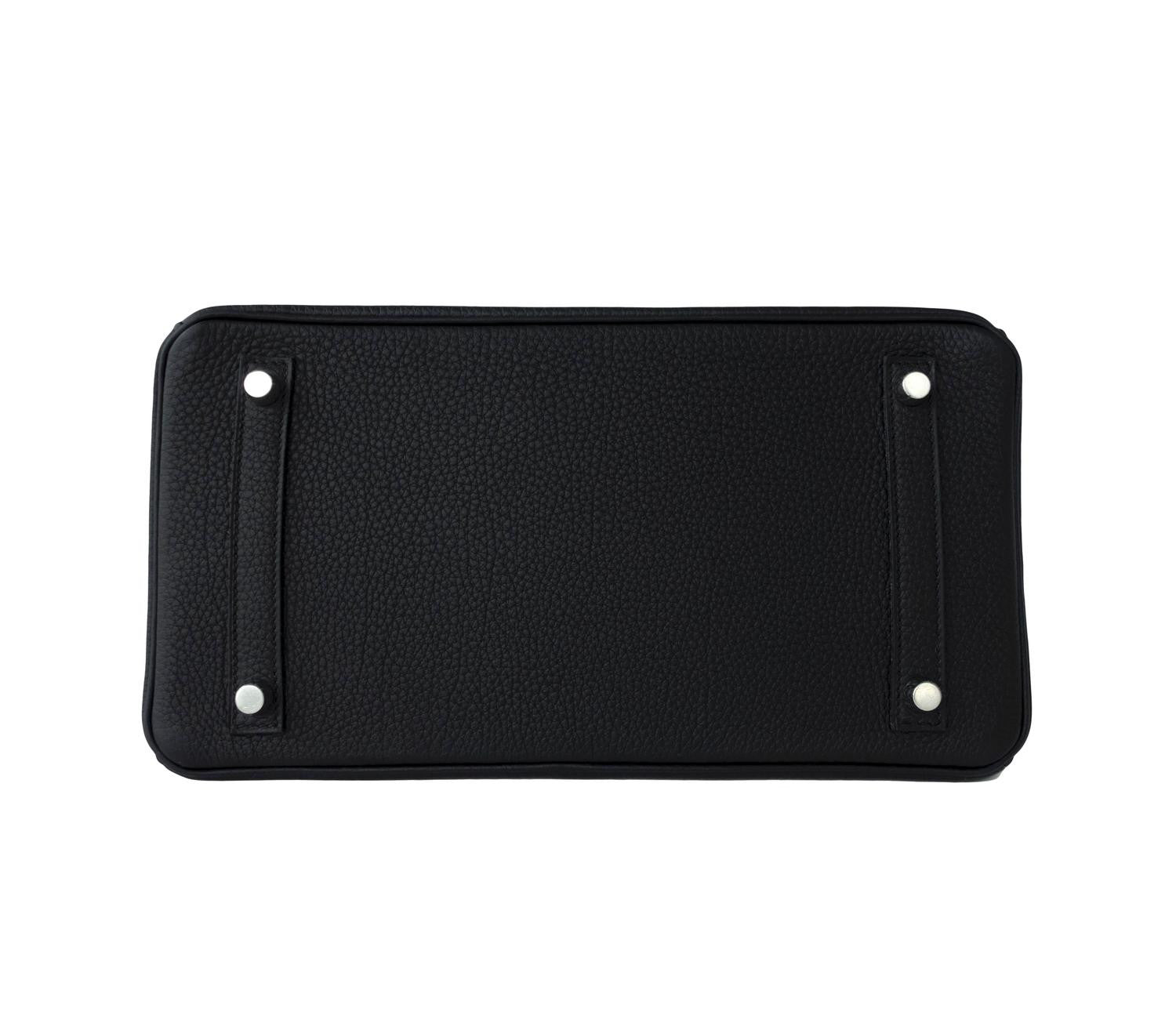 Kelly 28 leather handbag Hermès Black in Leather - 41666181