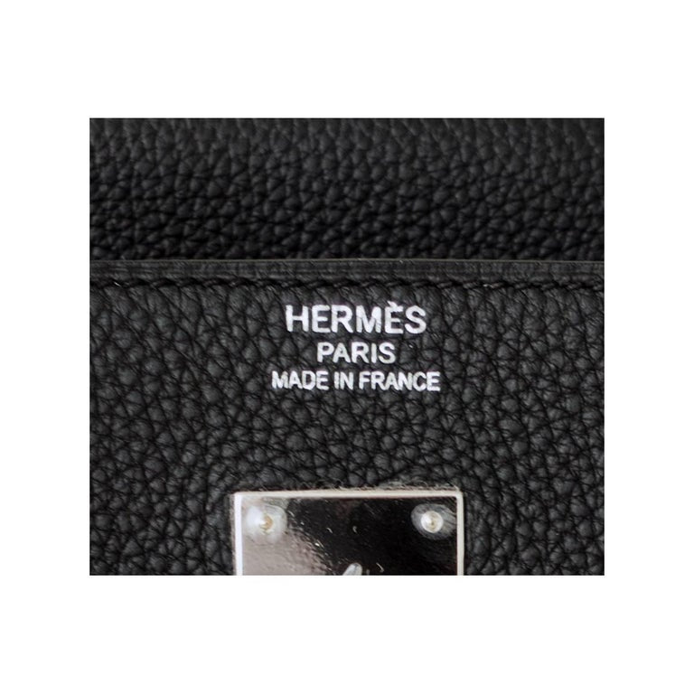 Hermes Birkin 40cm HAC Black Togo Palladium Bag Z Stamp, 2021