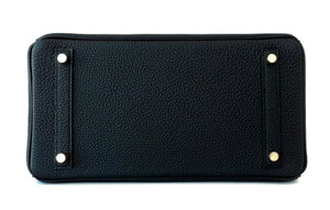 Hermes Black 30cm Birkin Togo Gold Hardware