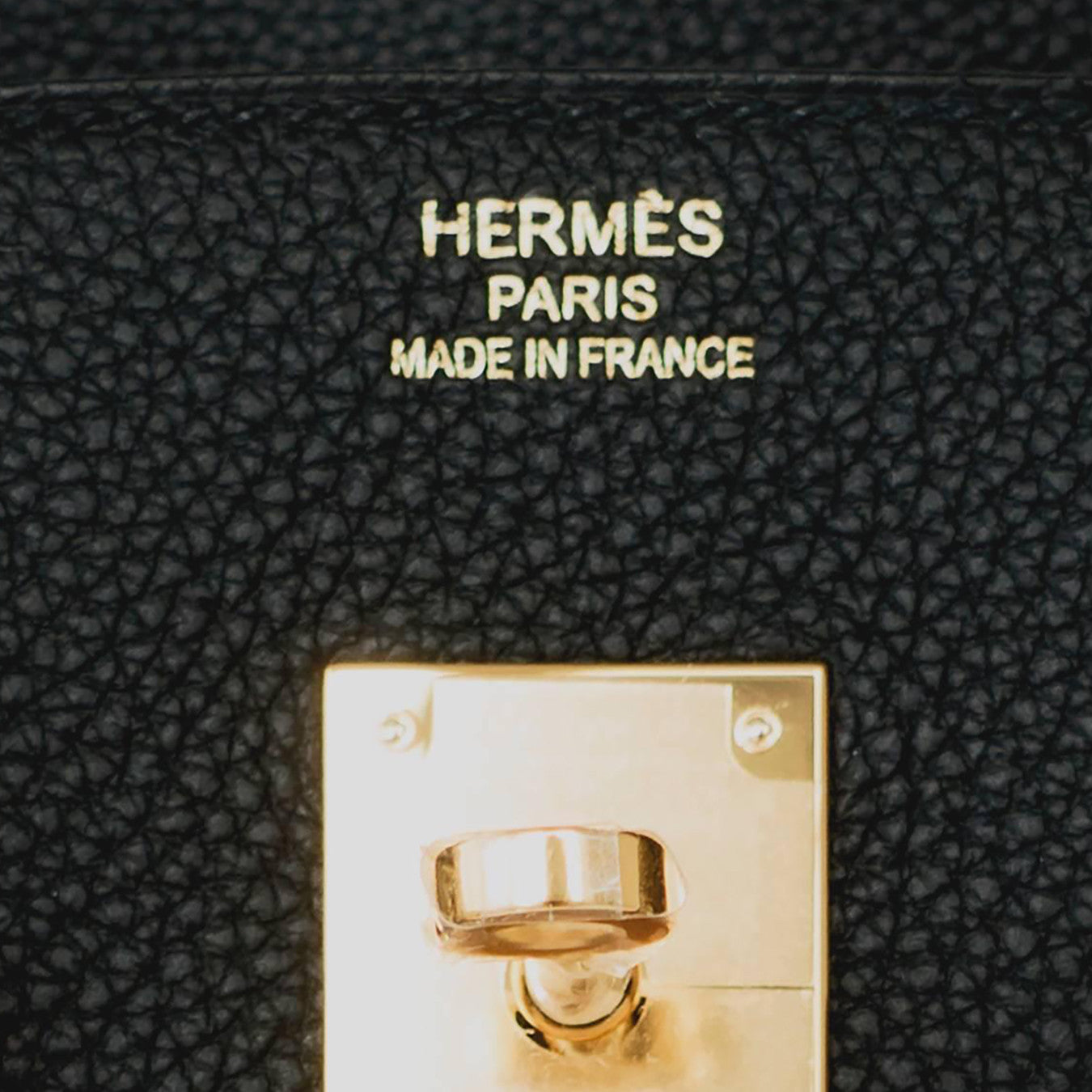 Celeb Fave Hermes Black Togo 35cm Birkin Gold Hardware GHW Power