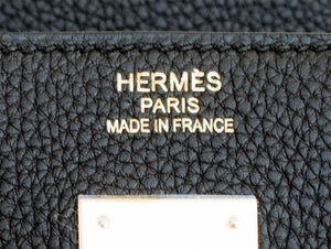 Hermes Black 40cm Togo Birkin Gold Hardware
