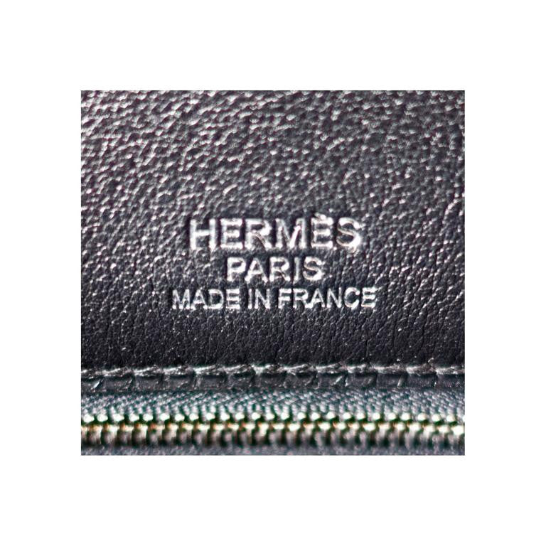 Hermes Black Swift Leather Criss Cross Ecru Graphite Toile 35cm Birkin -  Chicjoy