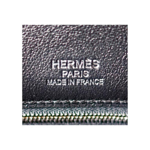 Hermes Black Swift Leather Criss Cross Ecru Graphite Toile 35cm Birkin