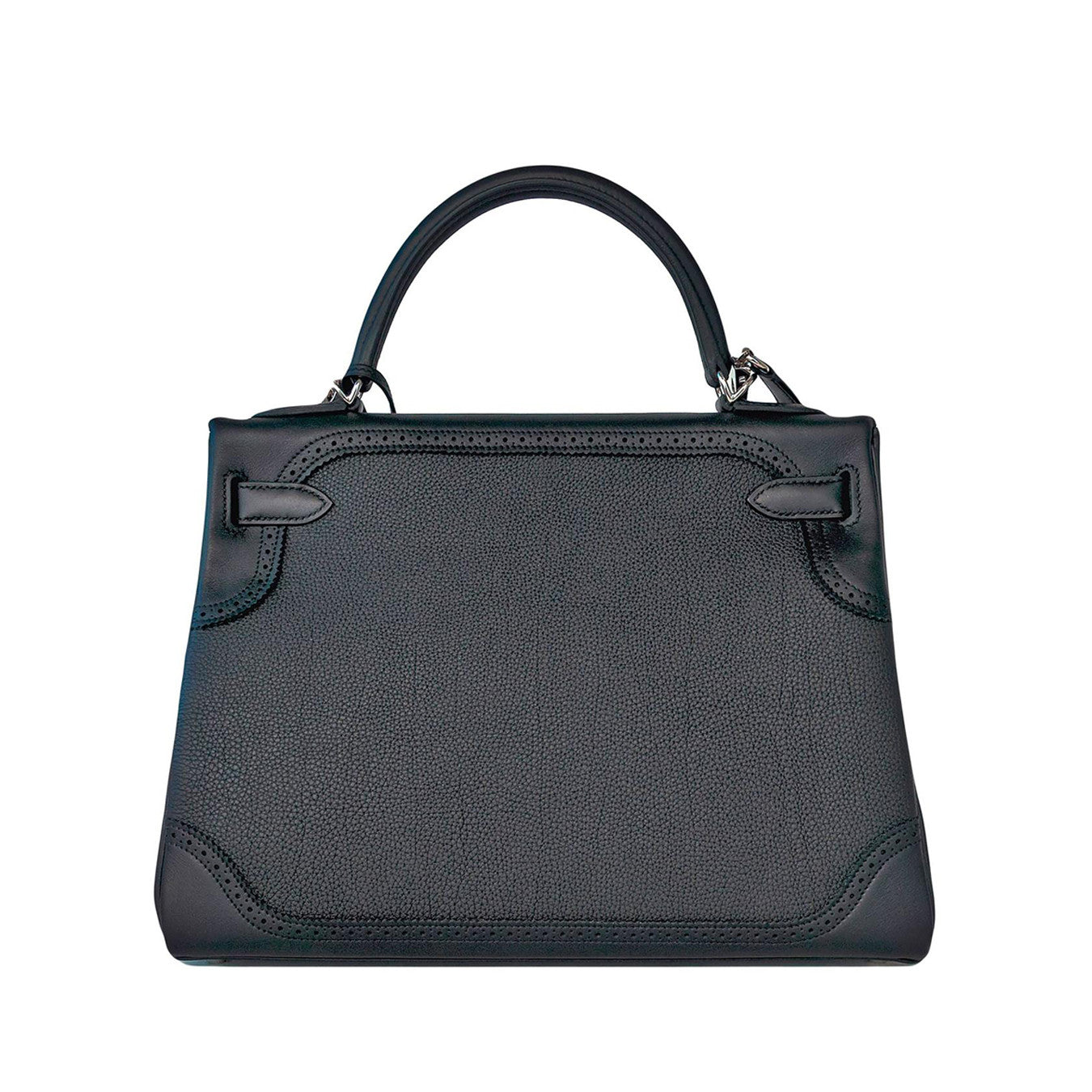 Hermes Black Ghillies Limited Edition 32cm Kelly Togo Swift