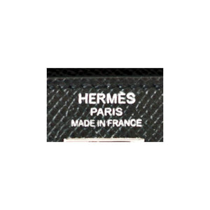 Hermes Black 25cm Kelly Epsom Sellier Palladium
