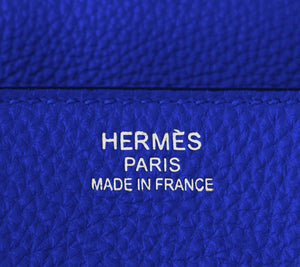 Hermes Blue Electric 35cm Togo Birkin Gold Hardware GHW