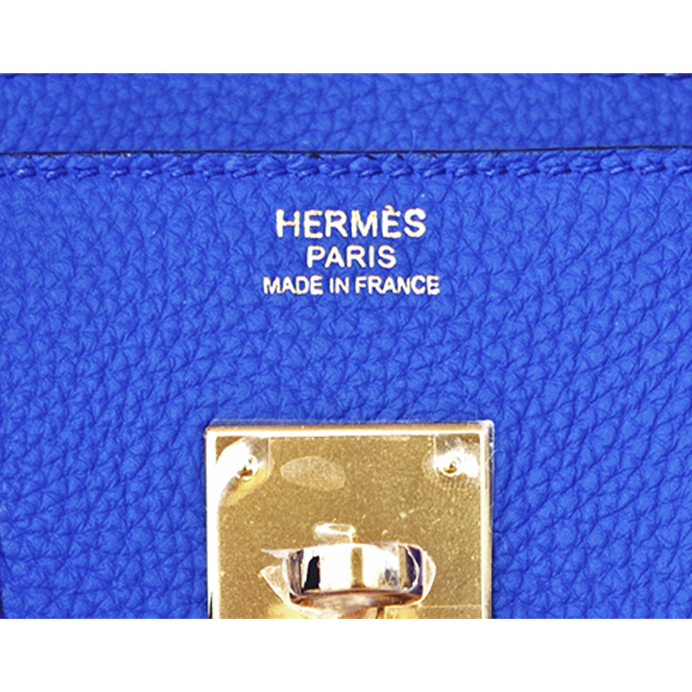 Hermes Blue Electric 30cm Togo Birkin Gold GHW Satchel Bag Spectacular -  Chicjoy